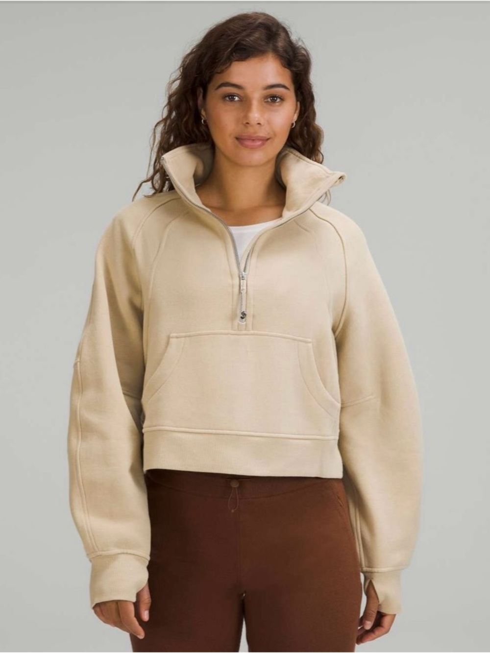 Lululemon Scuba Oversized Funnel Neck Half Zip- size xs/s